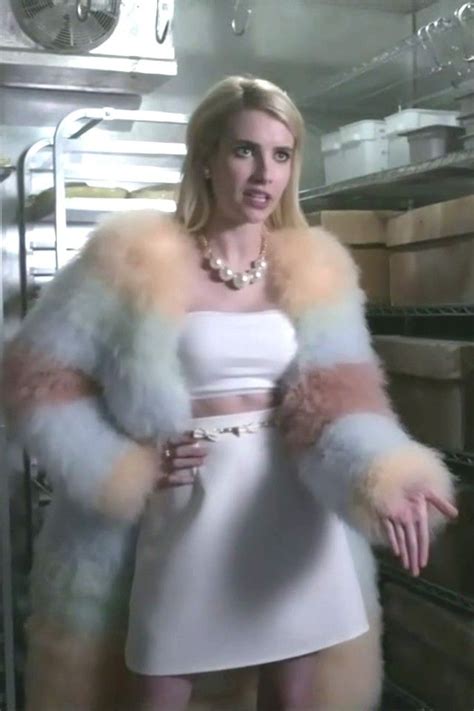 chanel from scream queens outfits|chanel fur coat scream queens.